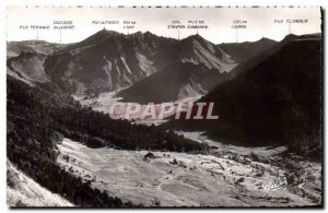 Postcard Modern L & # 39Auvergne Sancy Valley upstream of Mont Dore and gorge...