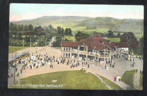 CORTLAND NEW YORK LITTLE YORK PARK PAVILION VINTAGE POSTCARD NY