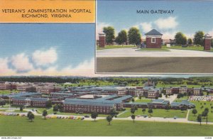 RICHMOND, Virginia, 1930-40s; Veteran's Administration Hospital, Main Gateway