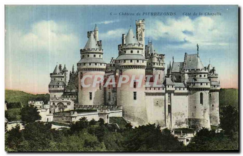 Old Postcard Chateau de Pierrefonds Chapel Approval