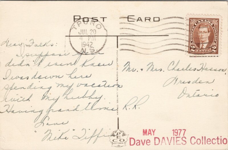 Stanfield Woollens Ltd Truro NS Nova Scotia c1942 PECO Postcard H19