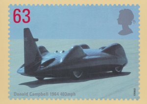 Donald Campbell Motor Racing Land Speed Record Limited Postcard