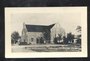 RPPC WASHINGTON KANSAS METHODIST EPISCOPAL CHURCH VINTAGE REAL PHOTO POSTCARD