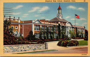 Connecticut Stamford High School 1950 Curteich