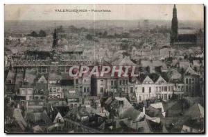 Old Postcard Valenciennes Panorama