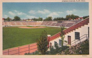 Postcard Atwood Stadium Flint MI
