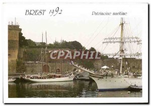 Postcard Modern Patrimonie Brest 1992 Maritime Sailing Yacht