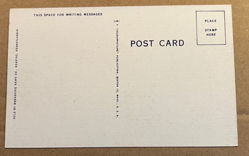 UNPOSTED LINEN POSTCARD - READING HOSPITAL & NURSES HOME, READING, PA.