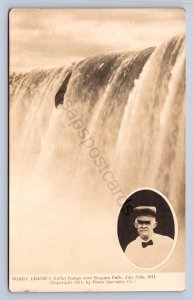 K10/ Niagara Falls New York RPPC Postcard c1920s Stunt Man Bobby Leach 476