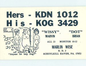 Pre-1980 RADIO CARD - Schuylkill Haven - Near Kutztown & Reading PA AH0452