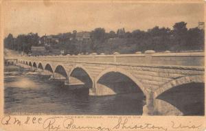 Appleton Wisconsin John Street Bridge Waterfront Antique Postcard K84400