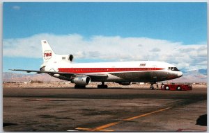 Airplane Ttrans World Airlines Lockhead L-1011-1 TriStar Color Scheme Postcard