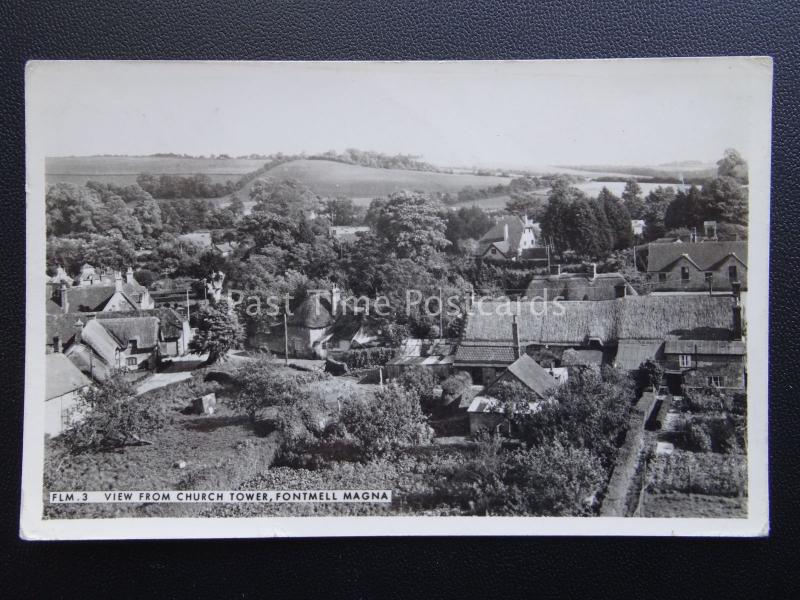 Dorset FONTMELL MAGNA from the Church Tower c1960's RP Postcard by Frith