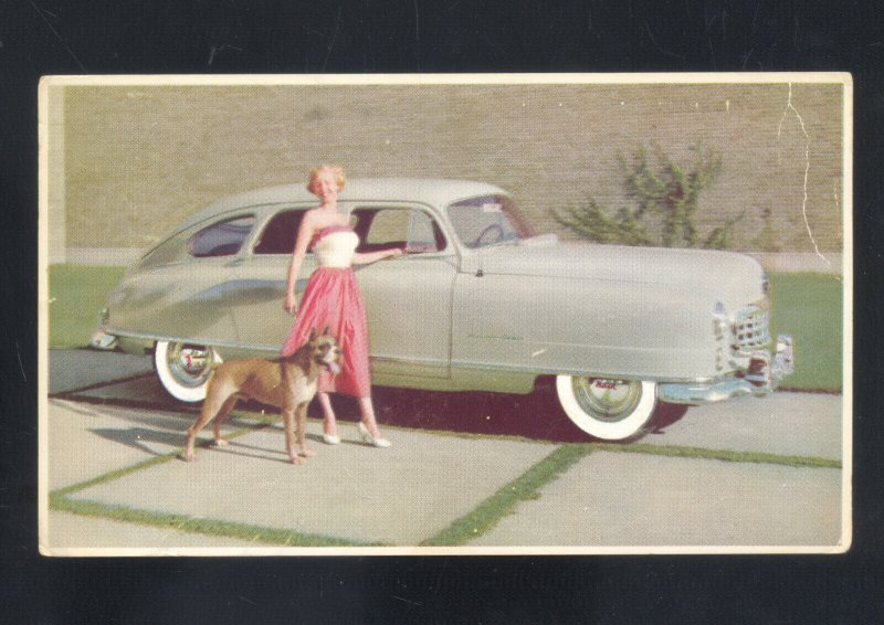 1950 NASH AIRFLYTE CAR DEALER ADVERTISING POSTCARD CHADBOURN NORTH CAROLINA NC