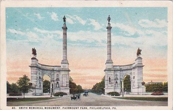 Smith Memorial Monument Fairmount Park Philadelphia Pennsylvania 1924