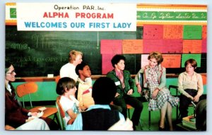 PINELLAS PARK, FL ~ School Students NANCY REAGAN Alpha Program 1962  Postcard