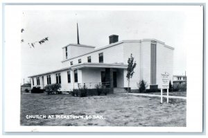 1960 Church At Pickstown Rapid City South Dakota SD RPPC Photo Vintage Postcard