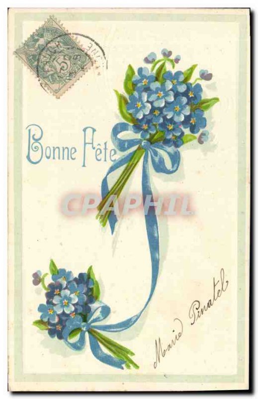 Old Postcard Fantasy Flowers