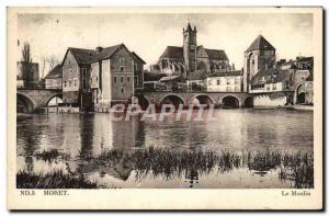 Postcard Old Mill Moret
