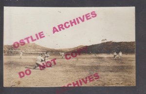 Fort Shafter HAWAII RPPC c1915 BASEBALL GAME Underway UNIFORMS Batter U.S. ARMY