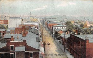 J35/ Zanesville Ohio Postcard c1910 Main Street East Stores Court 251