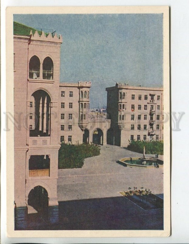 458775 USSR 1954 Azerbaijan Baku Settlement Montin electromechanical plant