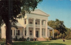 Ossian Hall Pass Christian MS Antebellum Mansion Mirro-Krome Postcard 1957