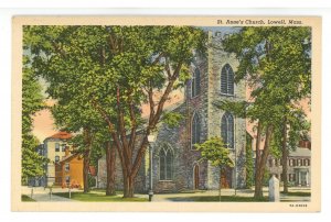 MA - Lowell. St. Anne's Church     *RPO- Unknown Railroad