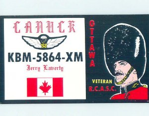 Pre-1980 RADIO CARD - CB HAM OR QSL Ottawa Ontario ON AH1452