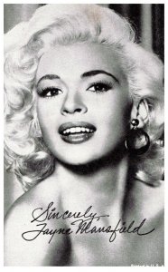 Jane Mansfield    , Exhibit Card