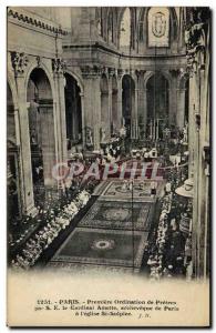 Old Postcard Paris Premiere ordination of priests by HE Cardinal Amette Archb...