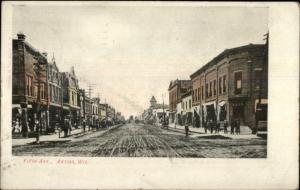 Antigo WI Fifth Ave c1910 Postcard
