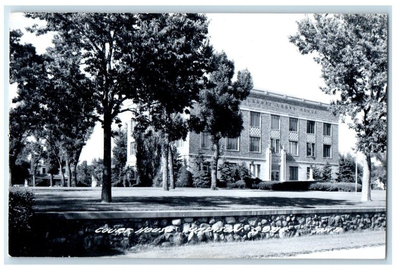 c1950's Court House Building Madison South Dakota SD RPPC Photo Postcard