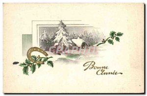 Old Postcard Fancy Happy Valentine Horseshoe