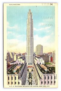 Postcard R.C.A. Building Rockefeller Center New York City New York c1934