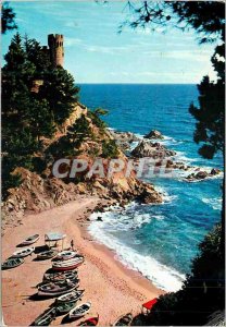 Postcard Modern Lloret de Mar, Costa Brava Boats Peche has its Caleta