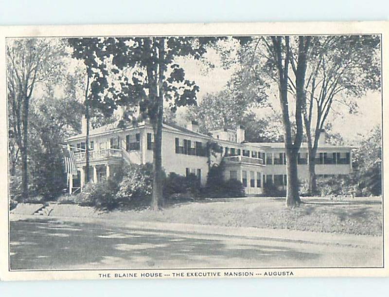 Unused W-Border BLAINE HOUSE Augusta Maine ME d1032