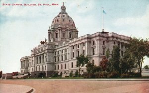 Vintage Postcard 1910's State Capital Building St. Paul MN Minnesota V.O. Hammon