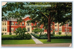 c1930's View Of Hospital Saratoga Springs New York NY Unposted Vintage Postcard