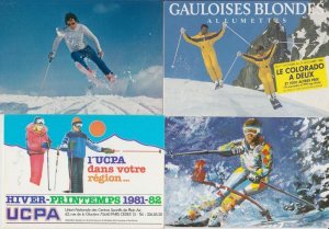 WINTERSPORT SKIING SKATING 100 Vintage Postcards pre-1980 (L5530)