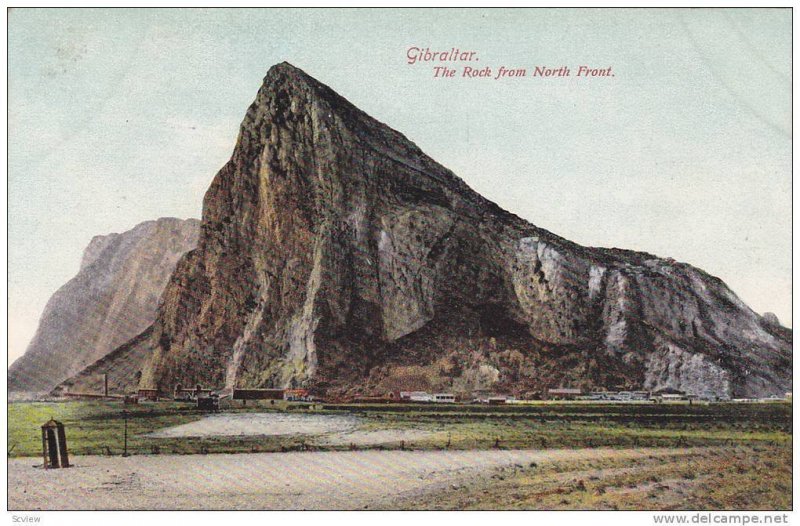 The Rock From North Front, Gibraltar, 1900-1910s