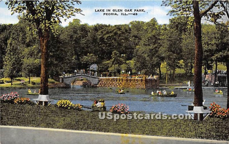 Lake in Glen Oak Park - Peoria, Illinois IL  