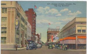 Florida - Orlando - Orange Ave - Business District - 1942