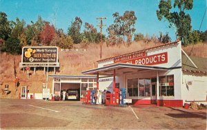 Postcard 1960s Gas Station occupation California Las Cruces roadside 23-11397