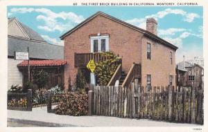 First Brick Building in California - Monterey CA, California - WB