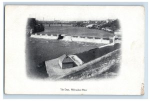 1907-10 The Dam, Milwaukee River, WIsconsin. Postcard F126E