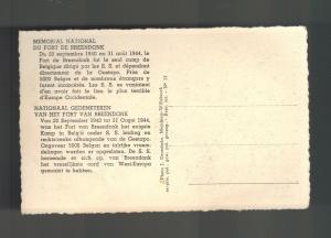 Mint 1940s Fort Breendonk Belgium Concentration Camp RPPC Postcard Gallows