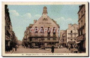 Postcard Old Dirty Well Dieppe Square and High Street