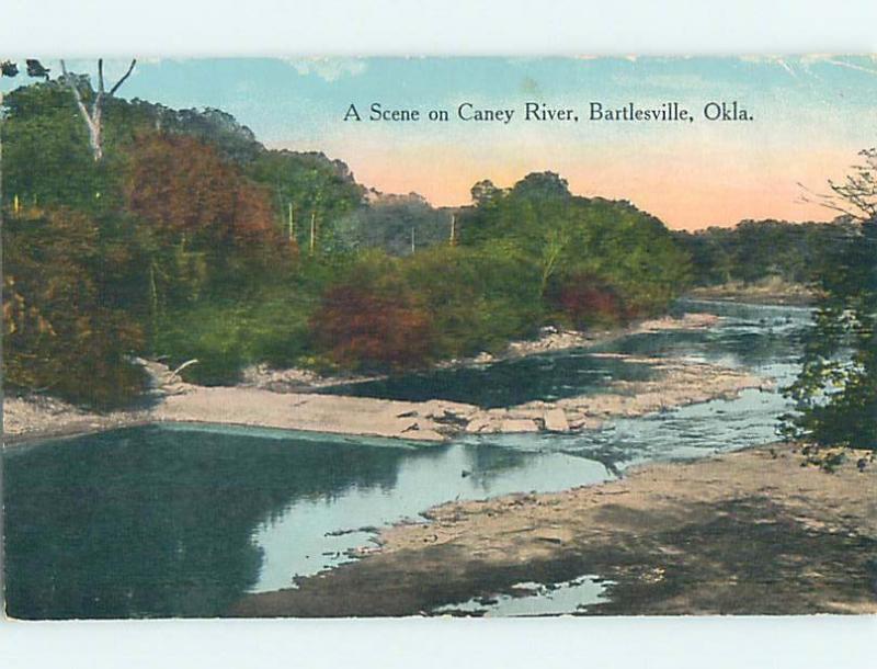 Divided-Back WATER SCENE Bartlesville Oklahoma OK hk2961