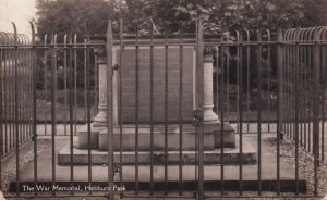 Hebburn WW1 War Memorial Military Durham Real Photo Postcard